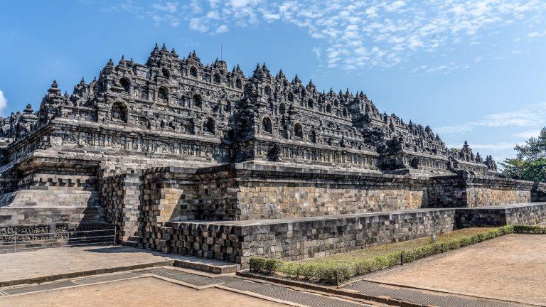 Templo de Borobudur en la isla de Java, Indonesia