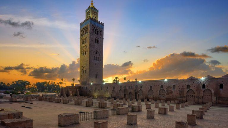 מגדל הכותוביה במרקש (Marrakesh) בזריחה