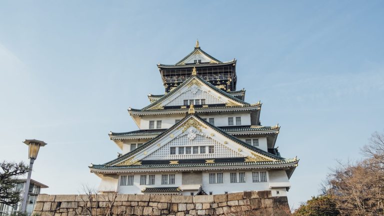 טירה יפנית מסורתית בסגנון טירת נגויה (Nagoya)