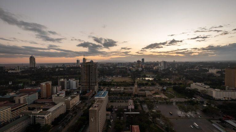 נוף על בנייני נאירובי (Nairobi), קניה